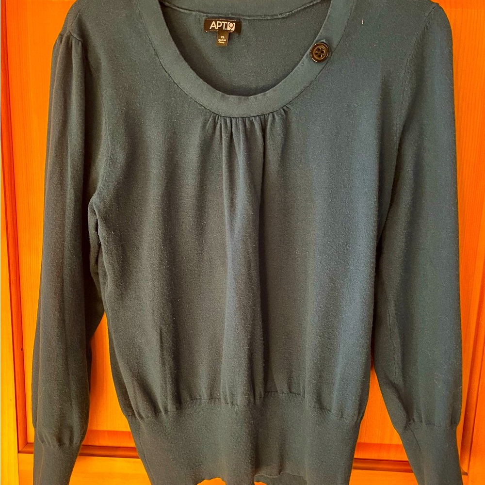 Apt 9 dark teal spring sweater